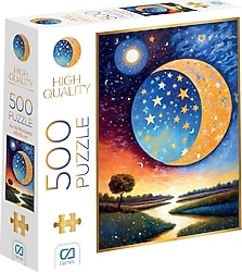 CA Games CA.7519 Ay ve Manzara 500 Parça Puzzle