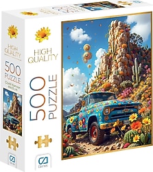 CA Games Çiçekli Kamyon 500 Parça Puzzle 7529
