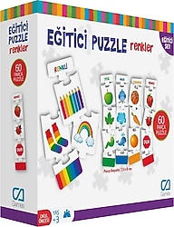 CA Games Eğitici Çocuk Puzzle Renkler 60 Parça