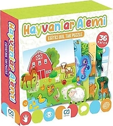 CA Games Hayvanlar Alemi 36 Parca Eğitici Bul Tak Puzzle