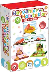 CA Games CA5149 Hayvanlar ve Habitatlar Eğitici Mantık Oyunu