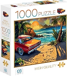 CA Games Sahildeki Araba 1000 Parça Puzzle 7093