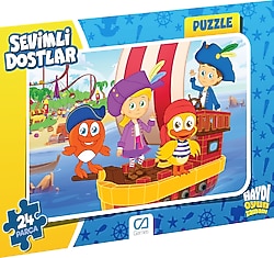 CA Games Sevimli Dostlar Frame Puzzle 24 Parça 5122