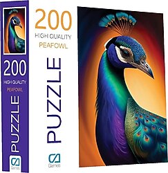 CA Games Tavus Kuşu 200 Parça Puzzle 6018