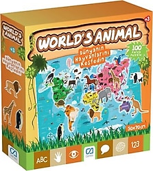 CA Games World's Animal Puzzle 100 Parça CA-5152