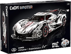 Cada Uzaktan Kumandalı V12 Hypercar C61053W 4449 Parça Blok Oyuncak