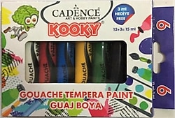 Cadence Kooky 15 ml 6 Renk Guaj Boya
