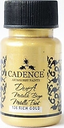 Cadence Dora Metalik 50 ml 136 Rich Gold Boya