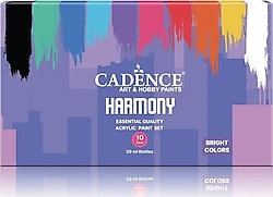 Cadence Harmony 59 ml Bright Colors 10'lu Akrilik Boya Seti