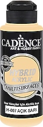 Cadence Hybrid Multisurfaces 120 ml H-007 Açık Sarı Akrilik Boya