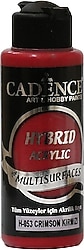 Cadence Hybrid Multisurfaces 120 ml H-053 Crimson Kırmızı Akrilik Boya