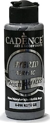 Cadence Hybrid Multisurfaces 120 ml H-090 Koyu Gri Akrilik Boya