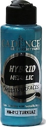 Cadence Hybrid Multisurfaces Metalik 120 ml HM-812 Turkuaz Akrilik Boya