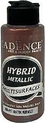 Cadence Hybrid Multisurfaces Metalik 120 ml HM-817 Antik Kırmızı Akrilik Boya