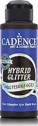Cadence Hybrid Multisurfaces Altın Simli 120 ml HSA-060 Siyah Akrilik Boya