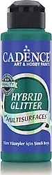 Cadence Hybrid Multisurfaces Simli 120 ml HSA-111 Kraliyet Yeşili Akrilik Boya