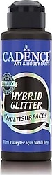 Cadence Hybrid Multisurfaces Gümüş Simli 120 ml HSG-060 Siyah Akrilik Boya