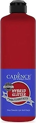 Cadence Hybrid Multisurfaces Simli 500 ml HSG-053 Crimson Kırmızı Akrilik Boya