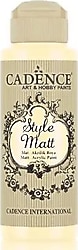 Cadence Style Matt 120 ml S-9008 Vanilya Sarı Akrilik Boya