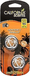 California Scents Monterey Vanilla Mini Diffuser Klima Araba Kokusu 2 Adet