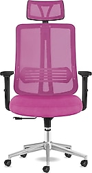 Calitte Spark Pembe Krom Başlıklı Yönetici Çalışma Koltuğu