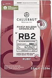 Callebaut Rb2 Ruby Kuvertür Drop Çikolata 2.5 kg