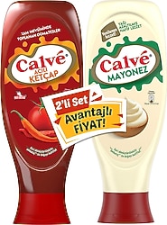 Calve Acılı Ketçap 610 gr + Light Mayonez 540 gr