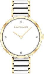 Calvin Klein Minimalistic T-Bar CK25200134 Gümüş-Altın Kadın Kol Saati