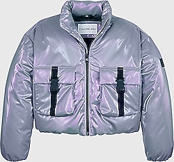 Calvin Klein Hyper Shimmer Padded IG0IG022610KC Kız Çocuk Mont