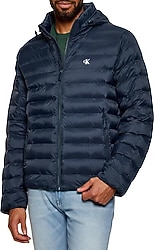 Calvin Klein LV04RC511GPPK Kapüşonlu Lacivert Erkek Şişme Mont