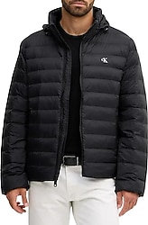 Calvin Klein LV04RC511GUB1 Kapüşonlu Siyah Erkek Şişme Mont