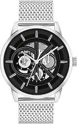 Calvin Klein Modern Skeleton CK25200213 Hasır Kordon Gümüş-Siyah Erkek Kol Saati