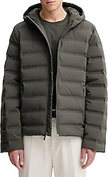 Calvin Klein Packable Embossed LV04LD521G Kapüşonlu Erkek Şişme Mont