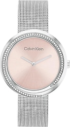 Calvin Klein Twisted Bezel CK25200149 Gümüş-Pembe Kadın Kol Saati