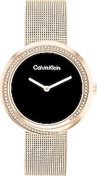 Calvin Klein Twisted Bezel CK25200151 Rose Gold-Siyah Kadın Kol Saati