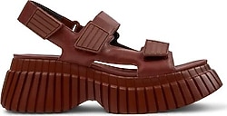 Camper BCN K201511-009 Dolgu Topuk Bordo Kadın Sandalet