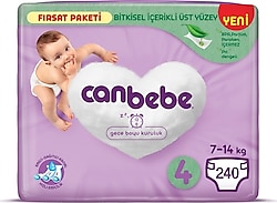 Canbebe 4 Numara Maxi 120'li 2 Adet Bebek Bezi