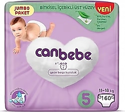 Canbebe 5 Numara Junior 80'li 2 Adet Bebek Bezi