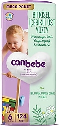 Canbebe 6 Numara Extra Large 62'li 2 Adet Bebek Bezi