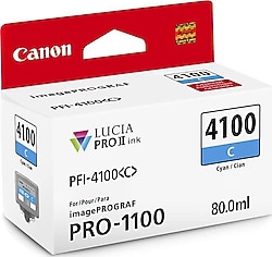 Canon INK PFI-4100 C Mavi Kartuş