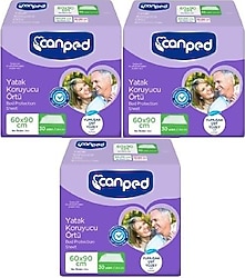 Canped 60x90 cm 30'lu 3 Paket Yatak Koruyucu Örtü