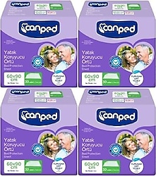 Canped 60x90 cm 30'lu 4 Paket Yatak Koruyucu Örtü