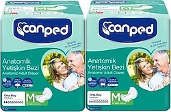 Canped Anatomik Orta Boy M 10'lu 2 Adet Hasta Bezi