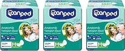 Canped Anatomik Orta Boy M 10'lu 3 Adet Hasta Bezi