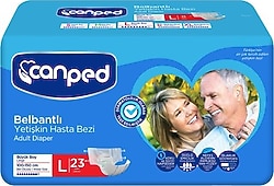 Canped Belbantlı Büyük Boy L 23'lü Hasta Bezi