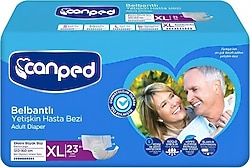 Canped Belbantlı Ekstra Büyük Boy XL 23'lü Hasta Bezi
