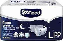 Canped Belbantlı Gece Büyük Boy L 30'lu Hasta Bezi