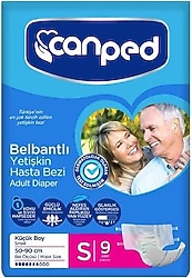Canped Belbantlı Küçük Boy S 9'lu Hasta Bezi
