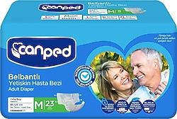 Canped Belbantlı Orta Boy M 23'lü 2 Adet Hasta Bezi