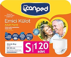 Canped Emici Külot Küçük Boy S 30'lu 4 Adet Hasta Bezi